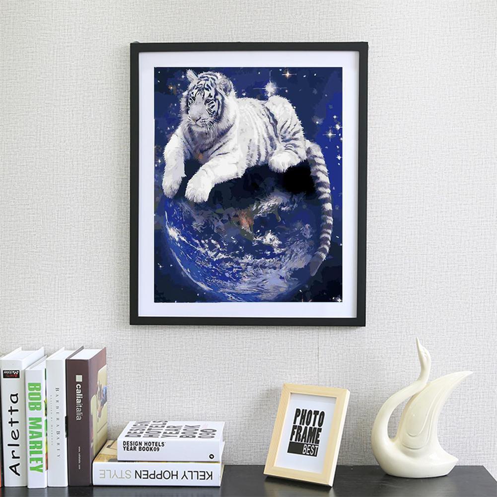 Tiger 5D Round Diamond Painting Embroidery DIY Cross Stitch Home Decor Gift