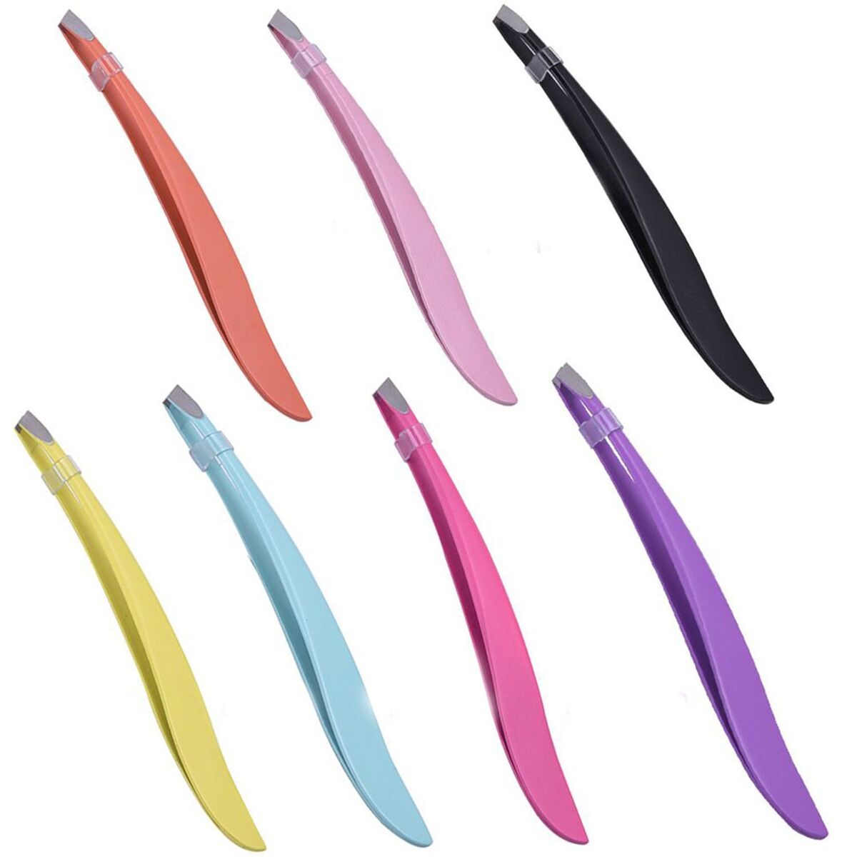 Beauty Eye Brow Trimmer Hair Removal Slanted Puller Eyelashes Eyebrow Tweezers