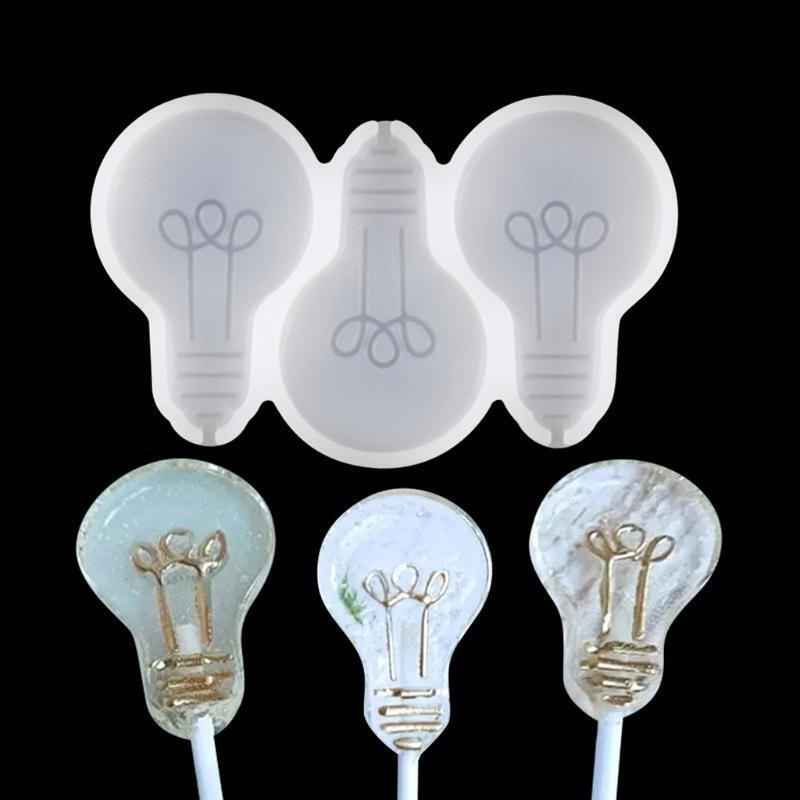 Light Bulb Lollipop Molds Candy Epoxy Molds Jewelry Casting Crafting Project DIY