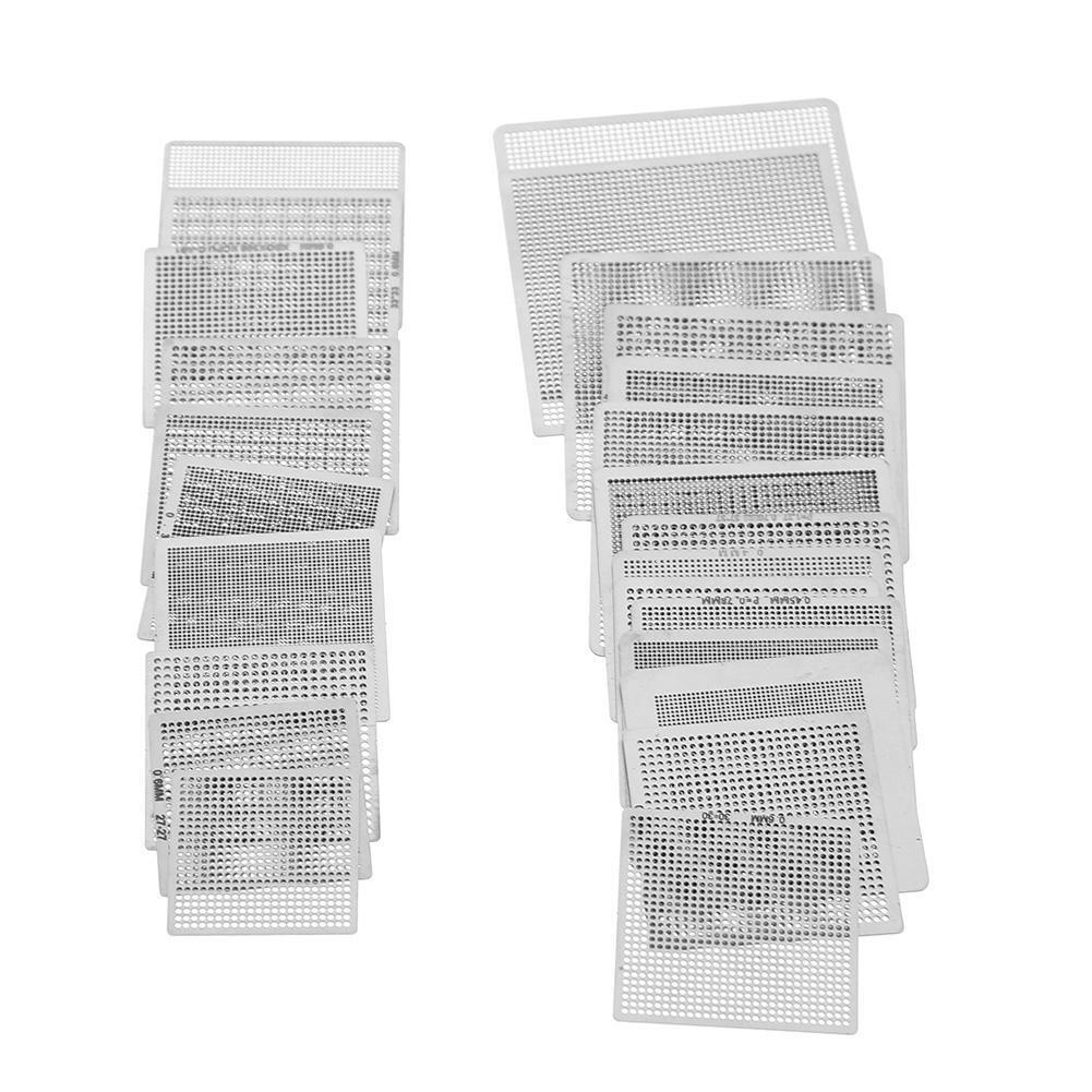 27pcs/set BGA Universal Direct Heat Stencils for Notebooks Desktops