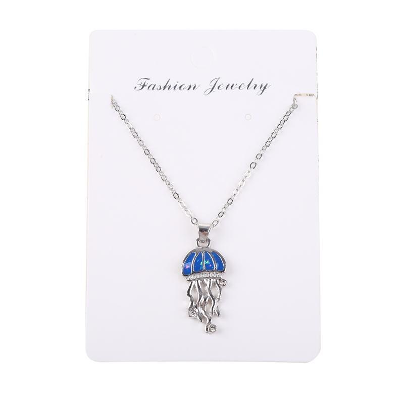 Jellyfish Necklace with Necklace Unique Gifts for Women Girlfriend Mom Jewelry