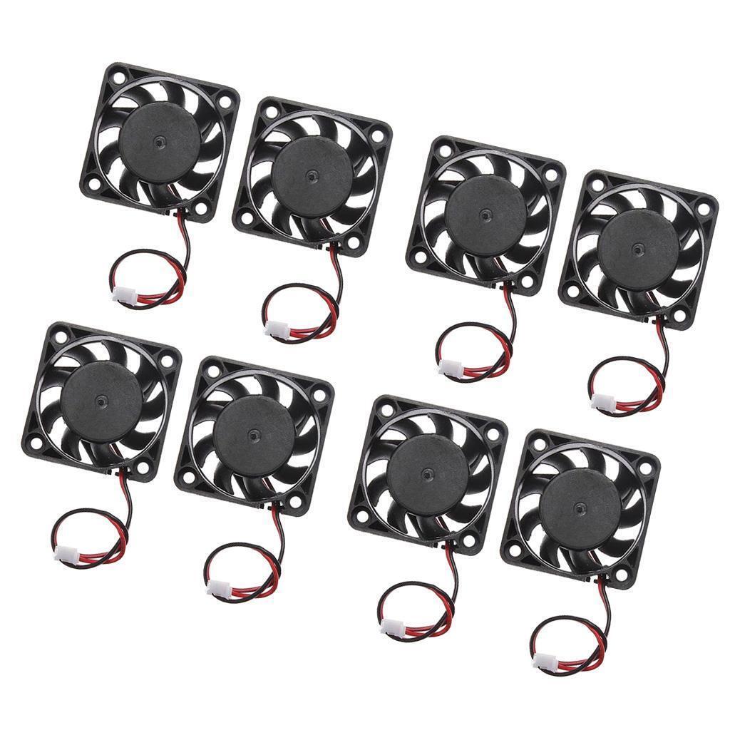 8pieces 12V 2Pin 40mm Mini 4cm Fan  Cooler Cooling Fan for Desktops