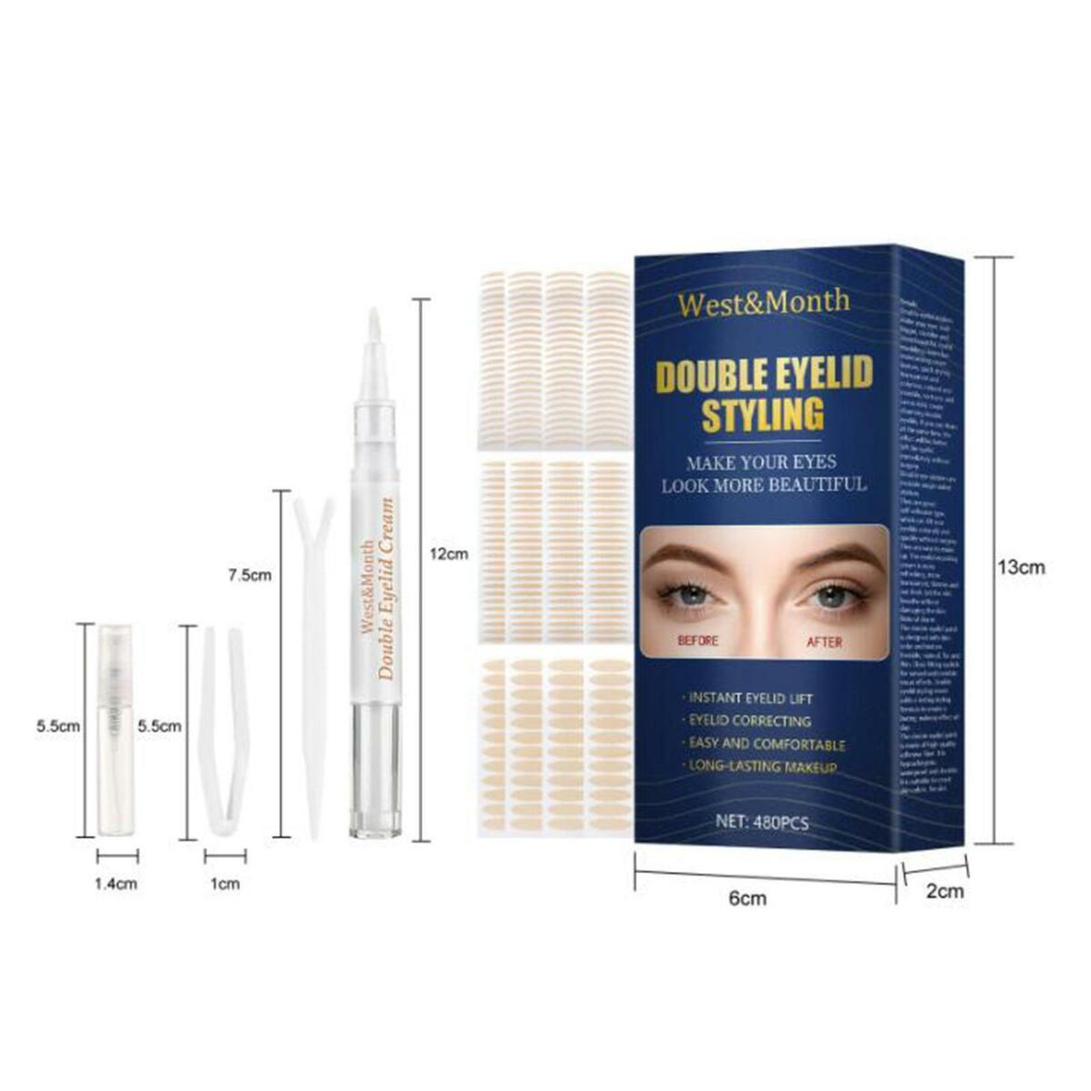 480x Invisible Double Eyelid Tape Self Adhesive Big Eye Breathable