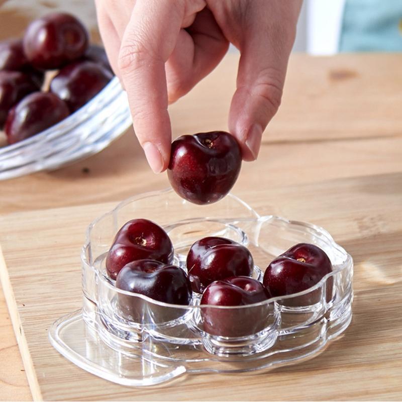 Cherry Pitter Cherry Corer 6 Groove Cherries Stone Remover Tool Container