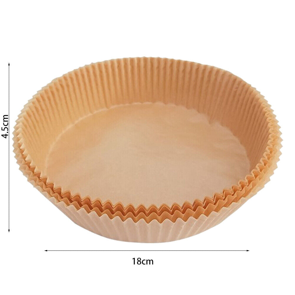 50pcs Air Fryer Paper Liner Steaming Oven Baking Oil Paper Mats (20x4.5cm)