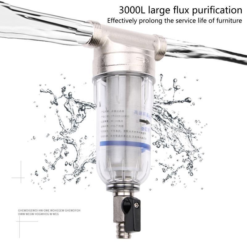Water Filters Inline Prefilter Plastic Stainless Steel Material Water Filtration
