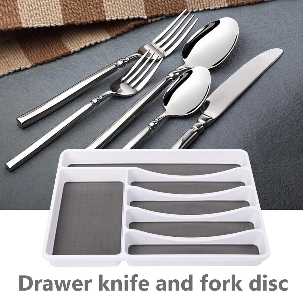 Cutlery Storage Tray Spoon Fork Tableware Drawer Rack Organizer Separation
