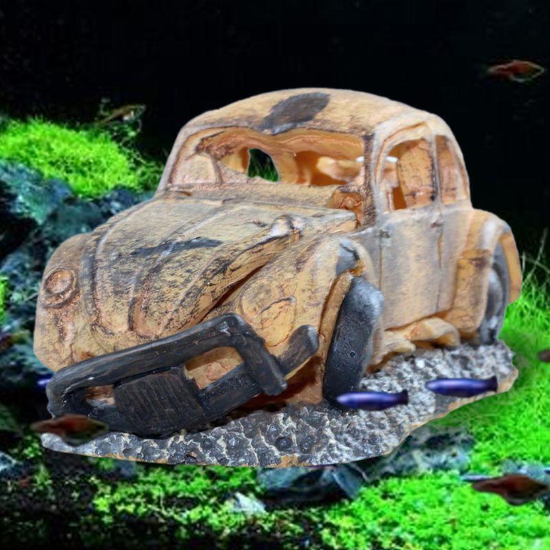 Aquarium Oxygen Pneumatic Car Decoration Underwater Landscape Fish Tank Ornament
