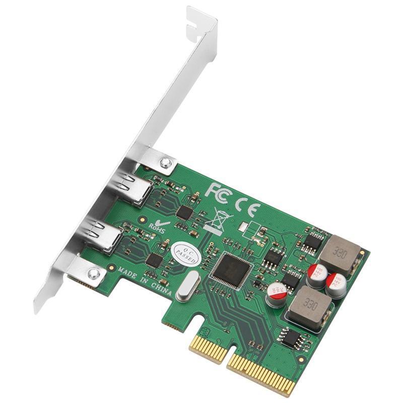 2 Ports USB 3.1 Super Fast 10Gbps PCI Express (PCIe) Expansion Card for Windows