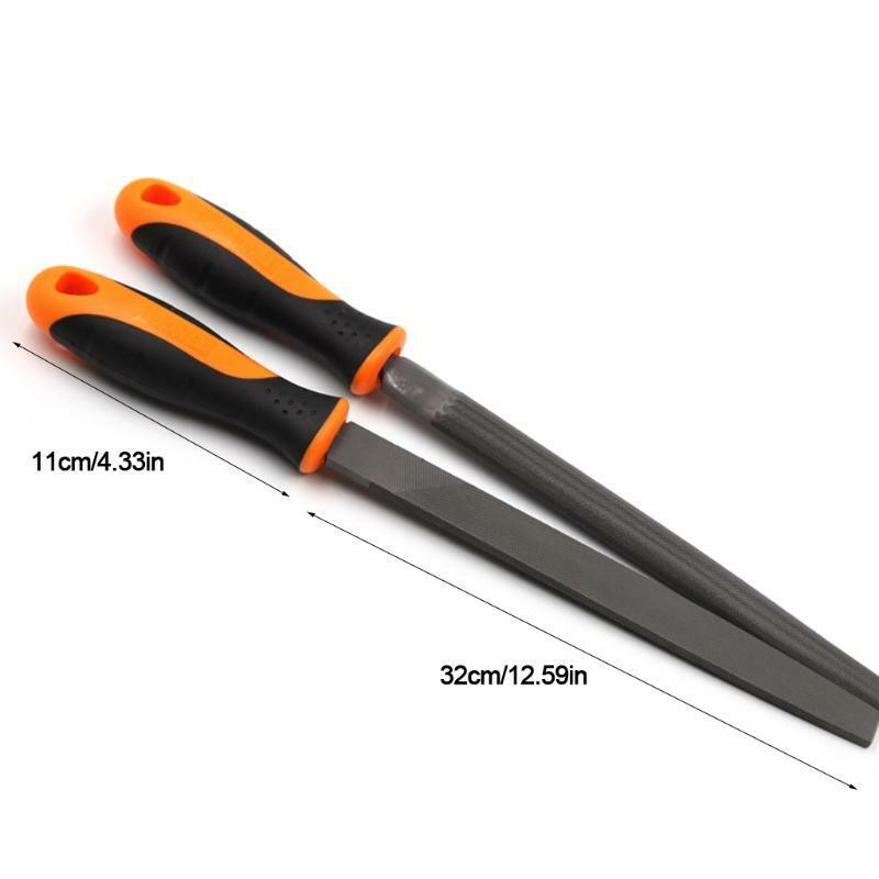 Workshop File Set Steel Rasp File Flat Triangle Round Square Half-Round 5 Pcs