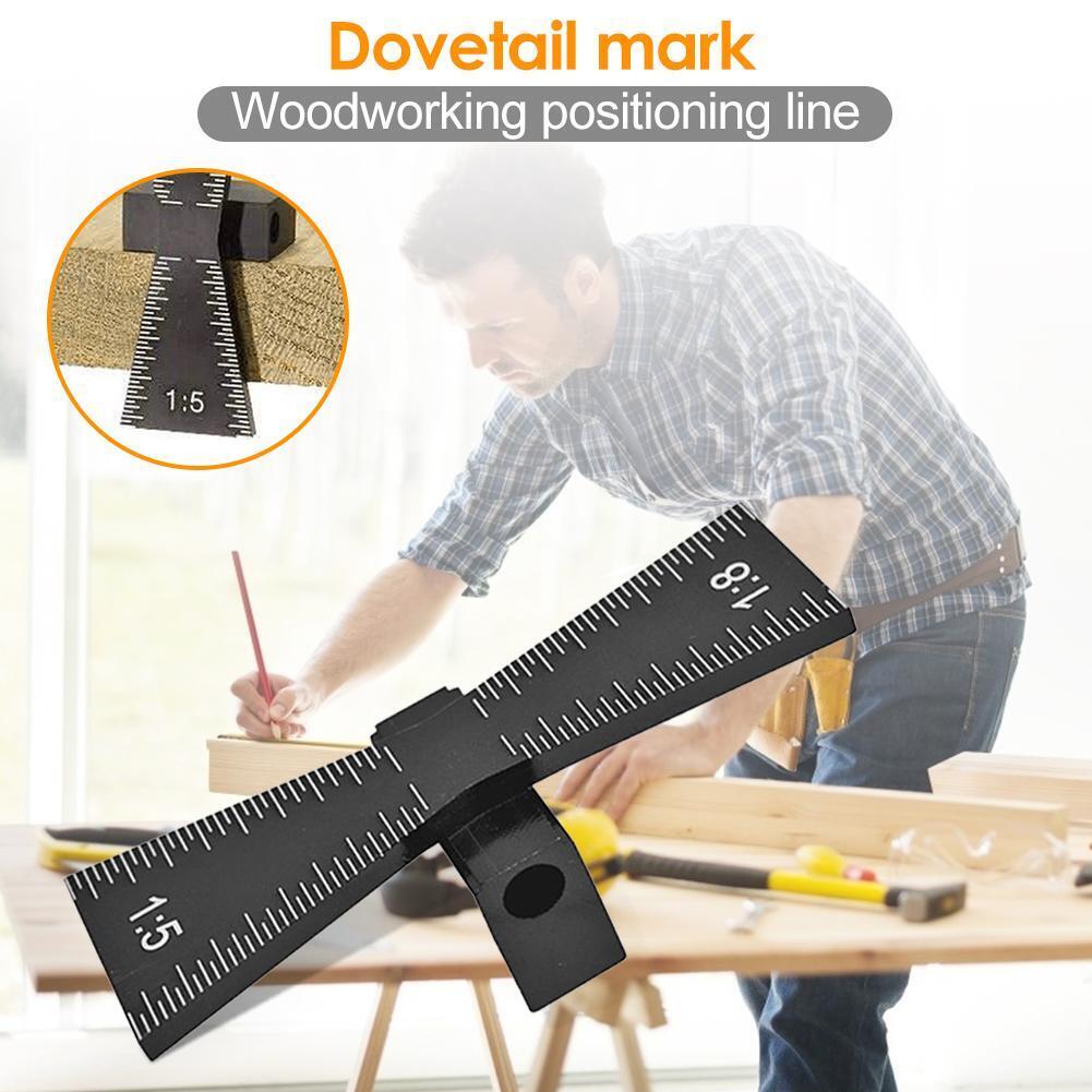 Aluminum Alloy Hand Cut Wood Joints Gauge Dovetail Marking Gauge Template