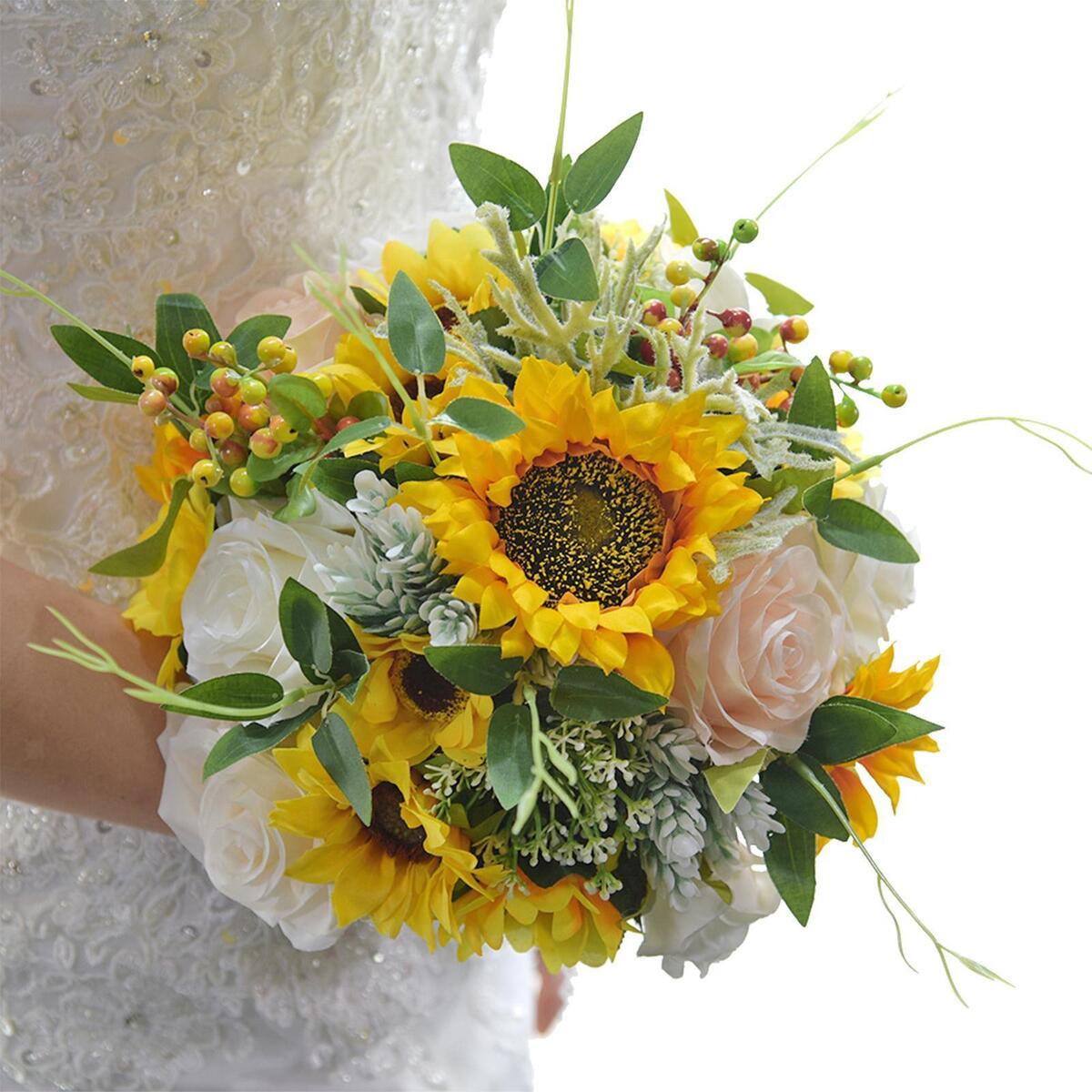 Bridal Bouquet Rose Bridesmaid Holding Flower for Bridesmaid Ceremony Church