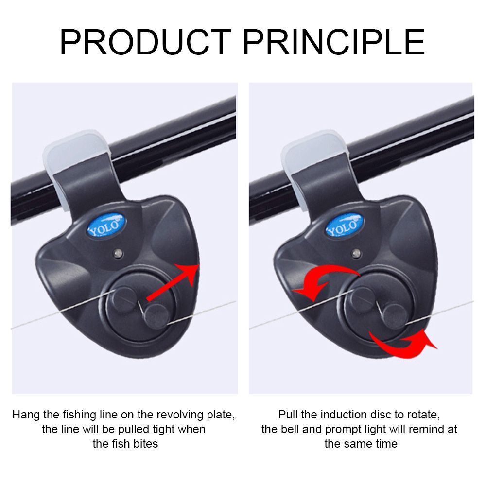 Smart Indicator Non-slip Loud Fishing Alarm Siren Bite Reminder Buzzer