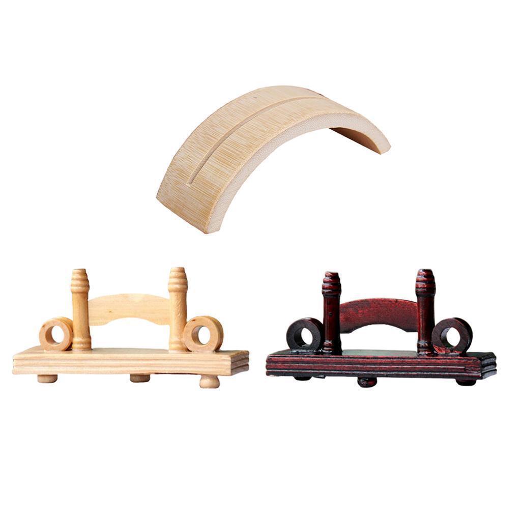 2pcs Hand Fans Display Holder Silk Hand Fan Display Stands Wood Folding Fan