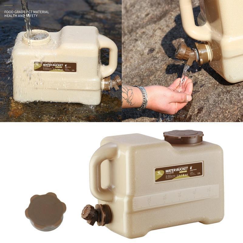 12L Water Storage Tank Outdoor Water Bucket Car Driving Water Tank Container
