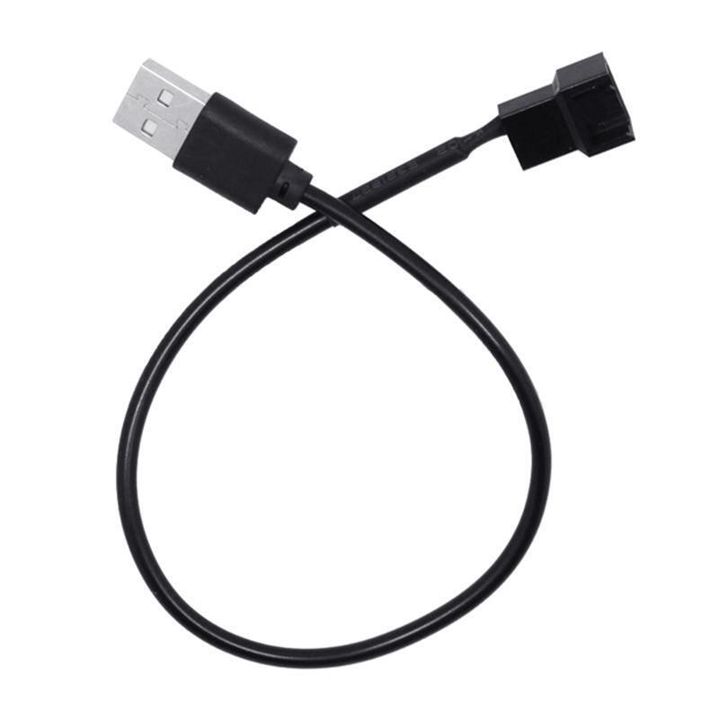 4Pin Female to 5V USB Male USB Adapter Cable USB to 4 Pin Fan Power Cable