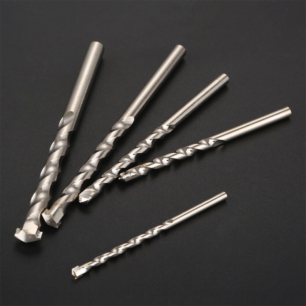 5Pcs 4-10mm Masonry Marble Stone Wall Drill Durable Wood Metal Drilling Bit Set