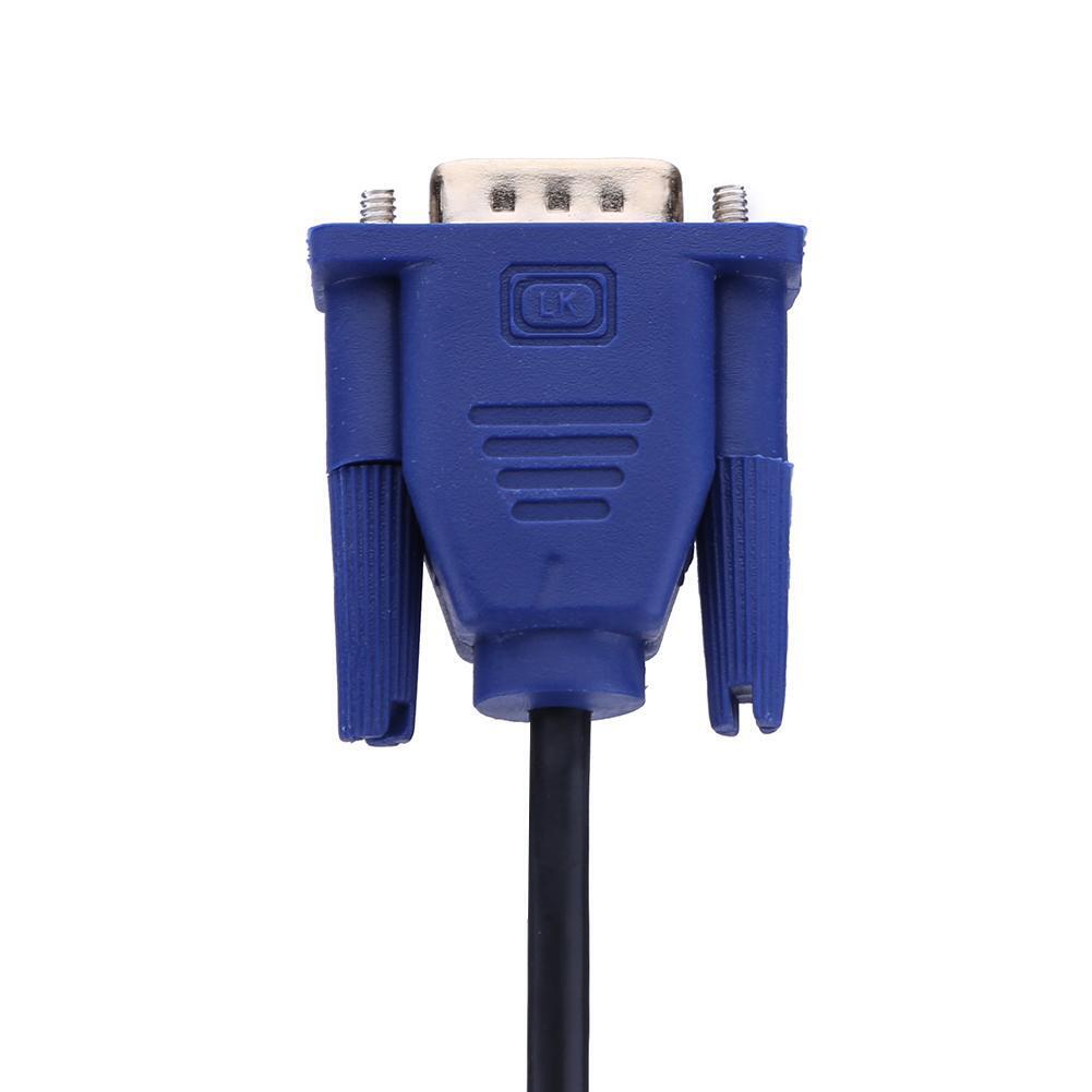 HDMI-compatible Male to VGA Male Transfer Wire HDTV Converter Adapter Aux C