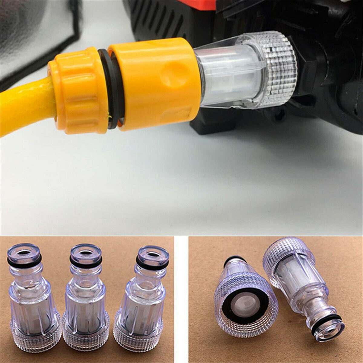 2PCS Water Filter Connection Tool Car Clean Washer High Pressure For Karcher