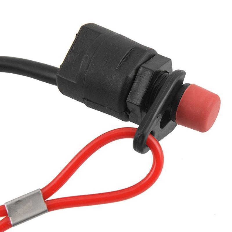 Kill Switch Engine Urgent Stop Tether Cord for Marine Outboard Motor Boat Bike