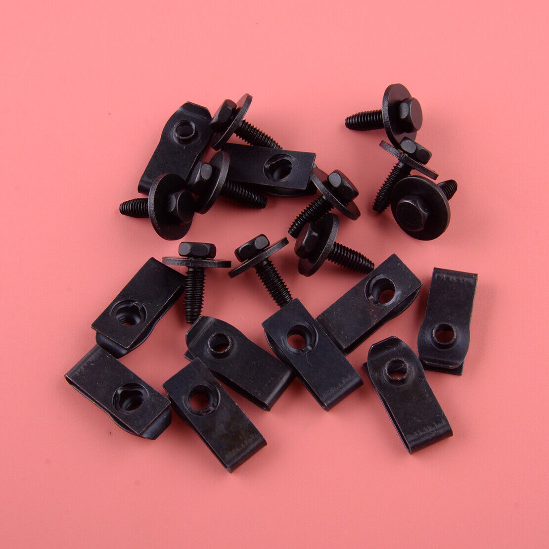 20Pcs Car Body Bolts U Nut Clips M6 Hex 10mm Screw Fit for Ford Truck 147163194