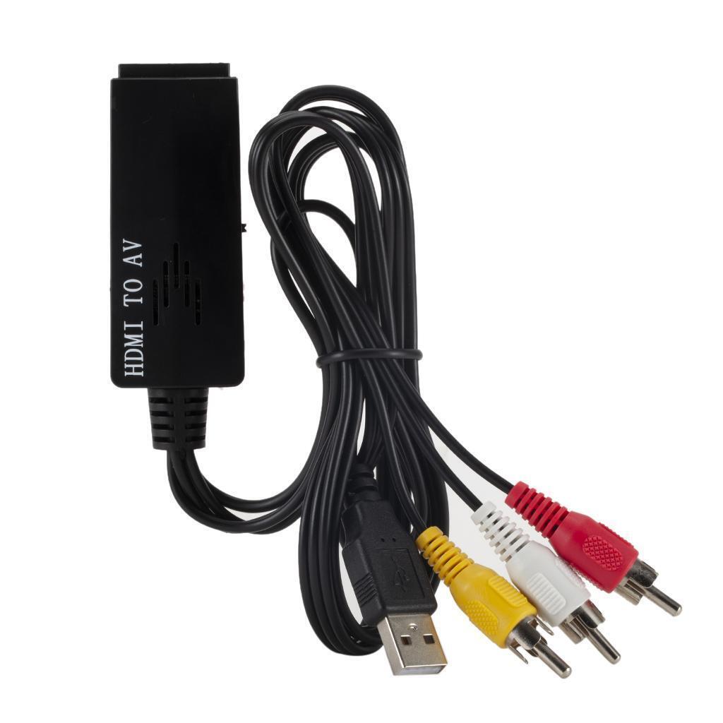 to AV RCA Video Composite Audio Video Converter Box Adapter w/USB Cable