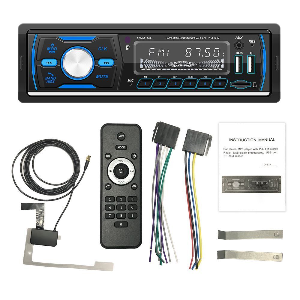 Stereo FM/USB/AUX/ Car Radio Car MP3 Player In-dash Audio Head Unit Bluetooth