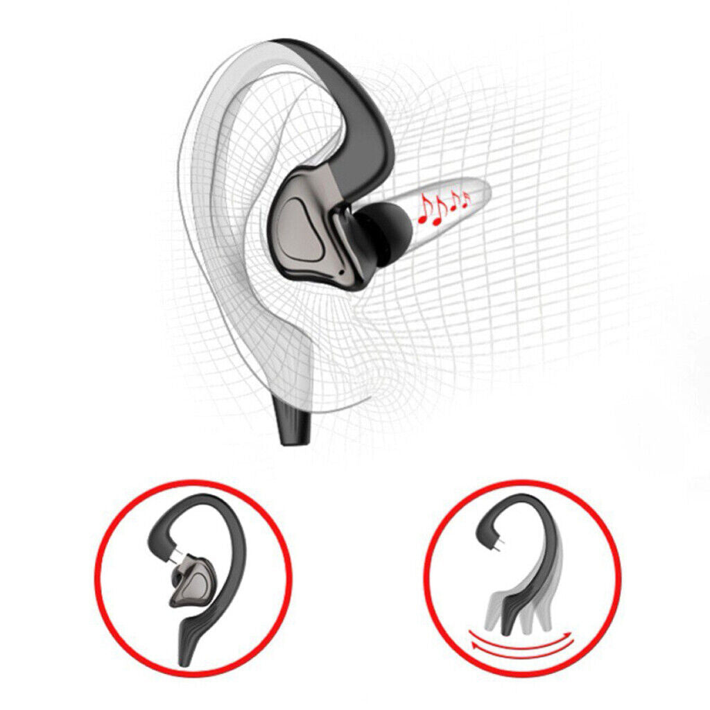 5.0   Earpads Headsets Sports Earphones Over Ear Waterproof