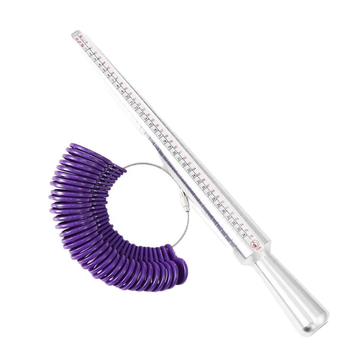 2Pcs Ring Sizer   Measure Stick Finger Sizing Jewelry Tool