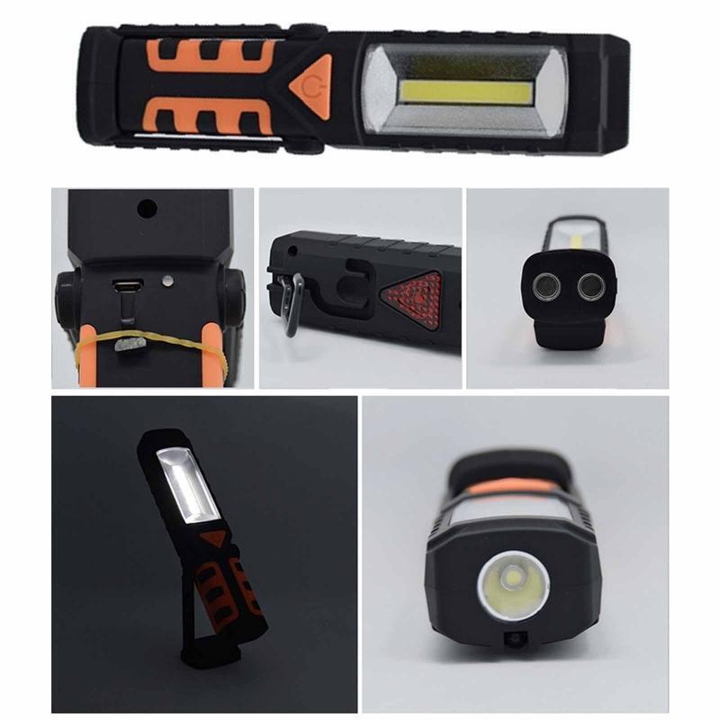 COB LED Magnetic Work Lights Portable Inspection Trouble Lamps for Truck Repair