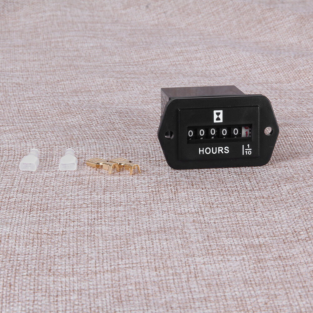 DC 6V-80V Hour Meter Hourmeter Gauge for Boat Car Truck Engine Rhombus