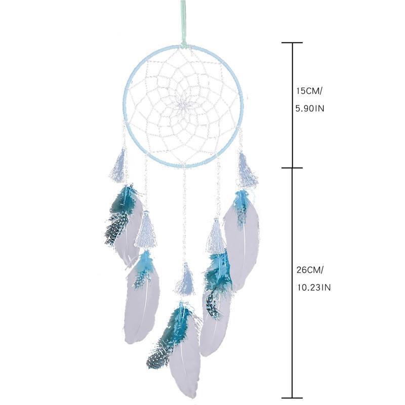 Handmade Dream Catchers with Feather Tassel Dreamcatcher Wall Hanging Decoration