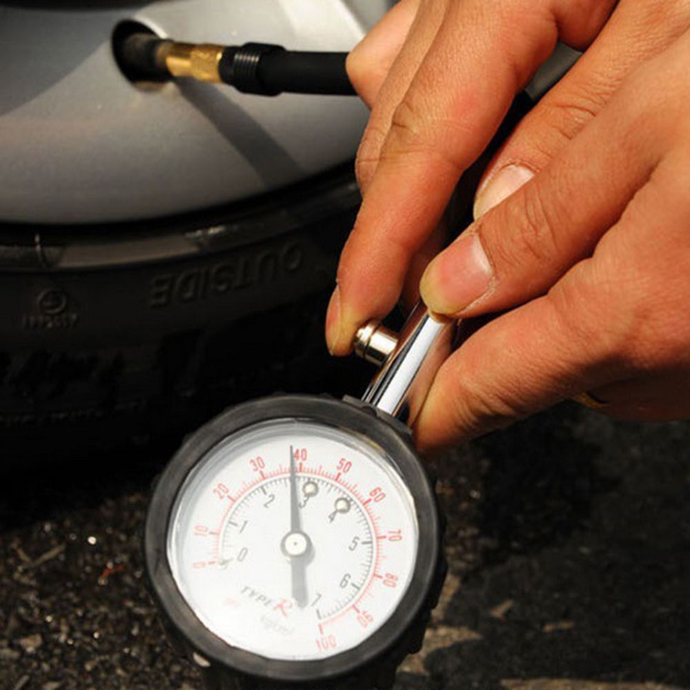 Tyre Long Tube Accuracy Pressure Gauge Air Measurement Tyre Pressure Gauge