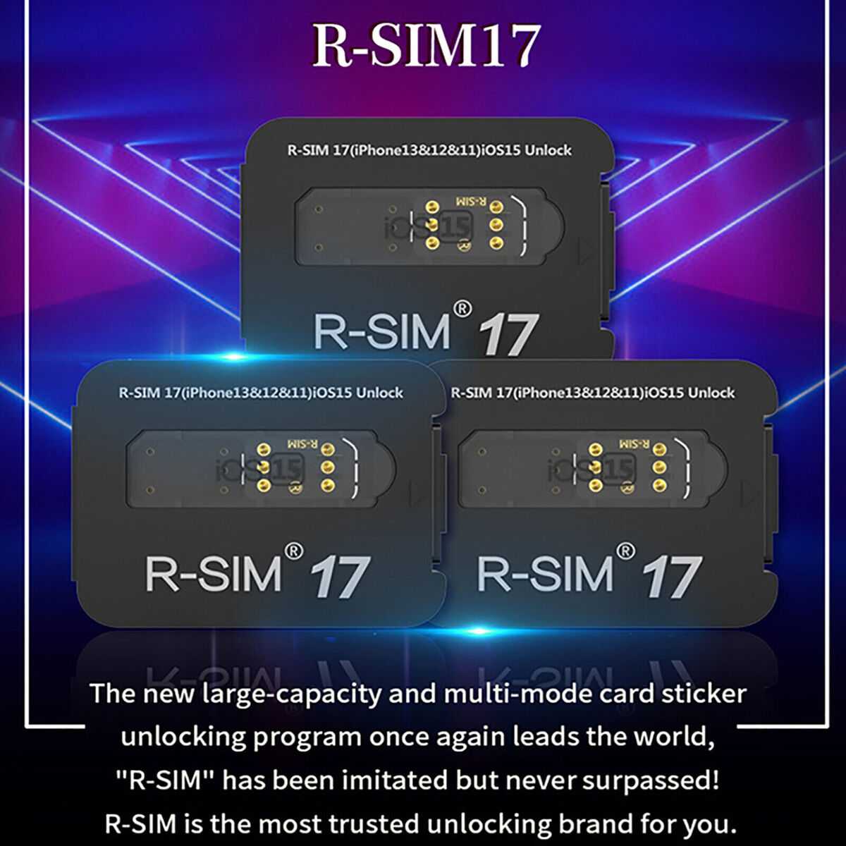 For Phone 13 Pro Max 12 Pro 11 Pro XS Max iOS15 R-SIM17 Unlock RSIM Card CHIP ##