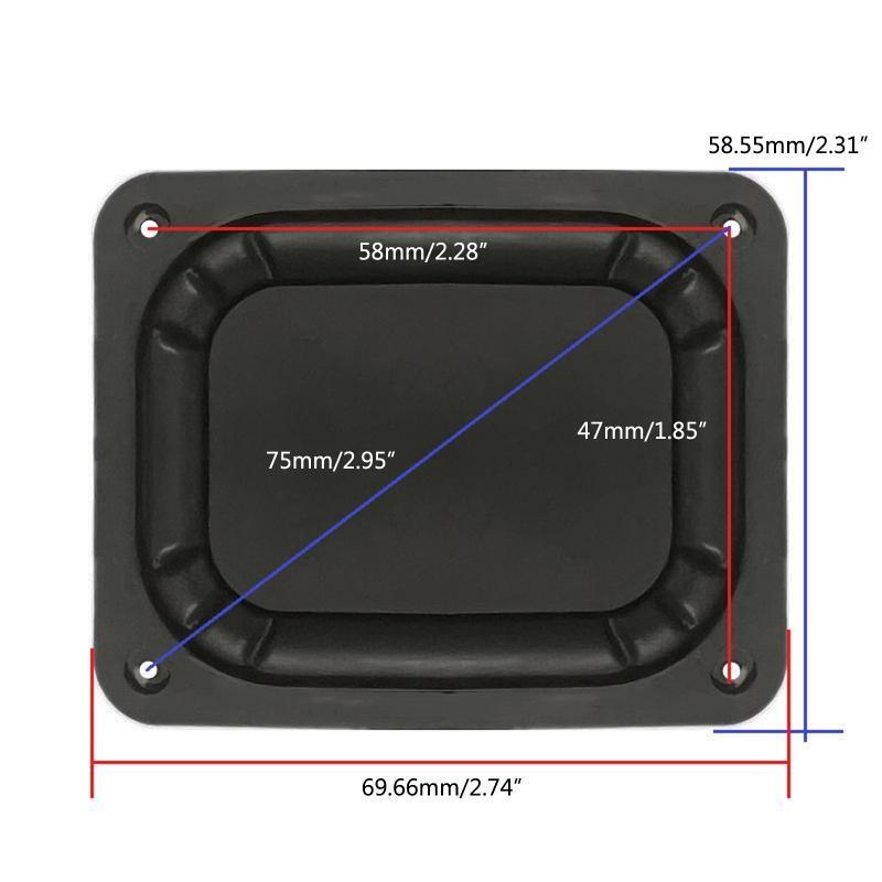 DIY Sound Speaker Audio Bass Diaphragm Repairing Parts DIY Home Theater2.7x2.3in
