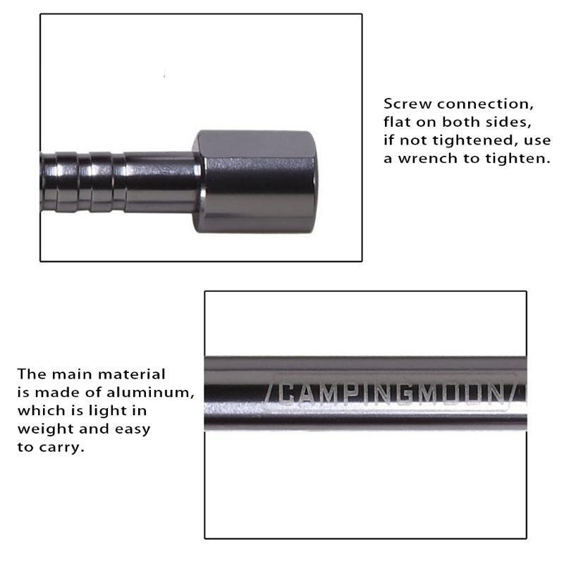 Gas Lantern Extension Tube Outdoor Camp Lamp Converter Rod Torch Extender Pole