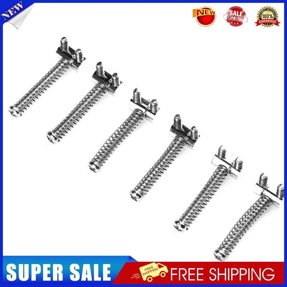 6pcs Zinc Alloy Compensated Saddles for Telecaster Electric Guitar Bridge