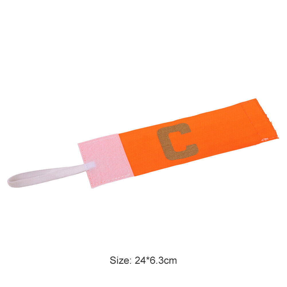 Kids Soccer Football Captain Arm Band Leader Competition Armband (Orange)
