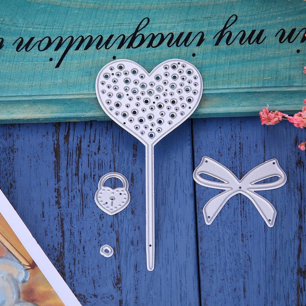 Heart DIY Cutting Dies Stencils Scrapbook Embossing Album Card Gifts (4pcs)
