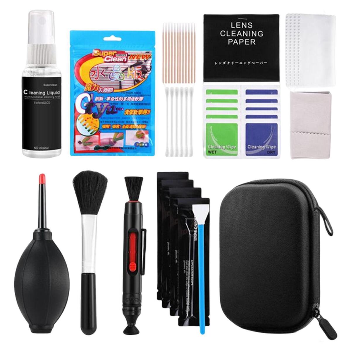 Blesiya Camera Cleaning Kit for DSLR Cameras with Carry Case + Traveling Pouch