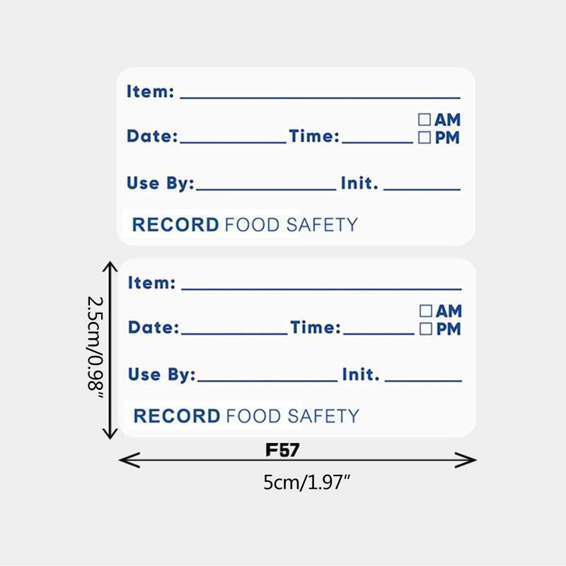 Dissolvable Food Labels for Glass Plastic Containers Fridge Freezer Food Lables