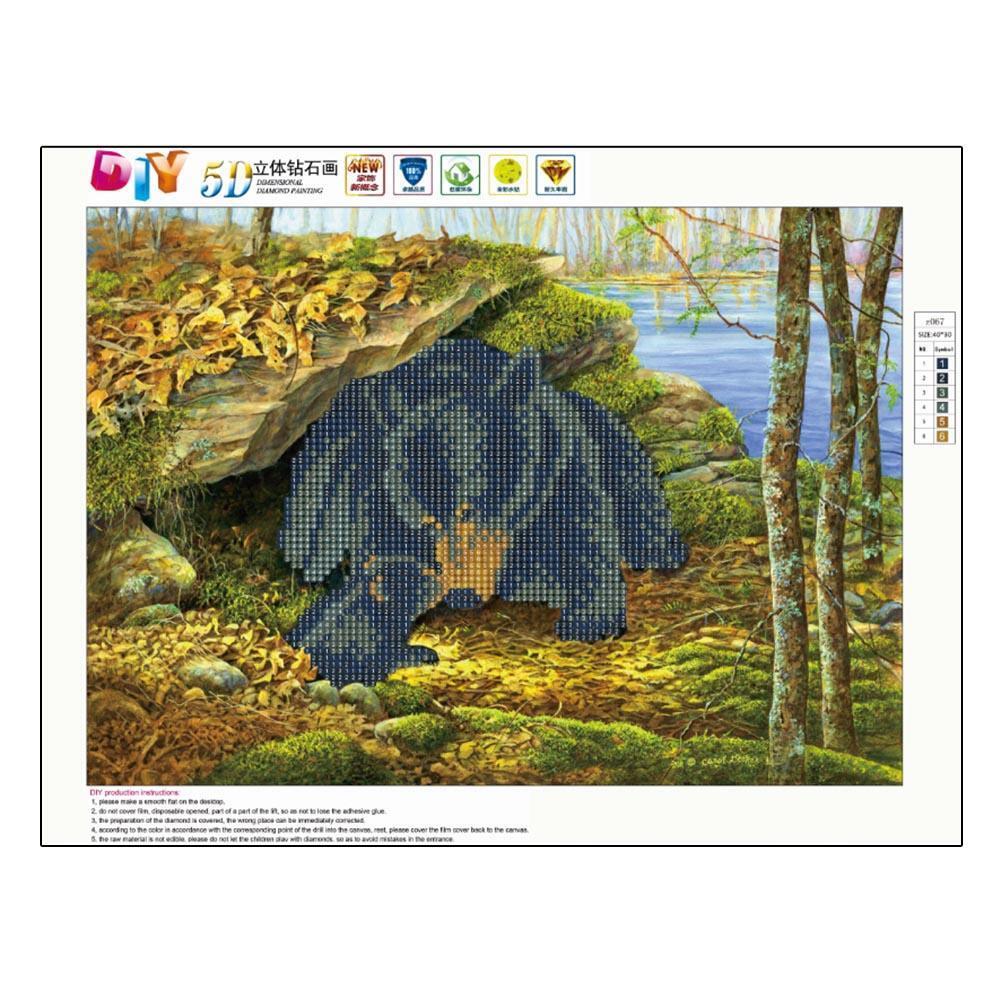 DIY Cross Stitch Set 5D Round Diamond Painting Embroidery Mosaic Art Craft