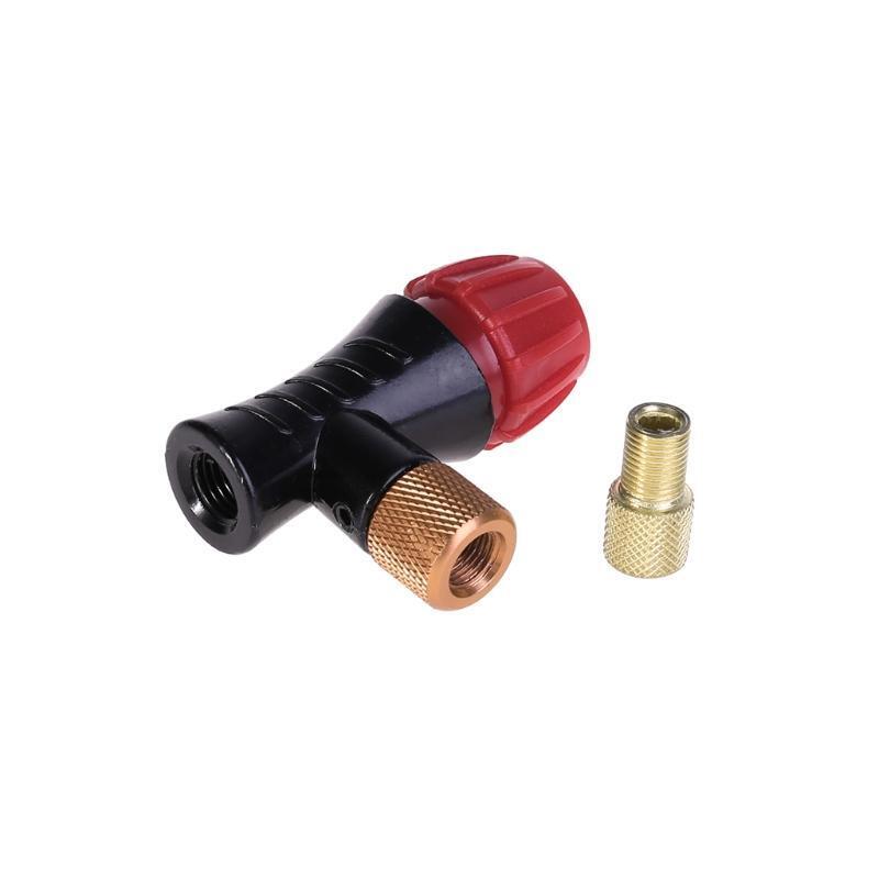 Bicycle Inflator Head Compatible For Presta Schrader Valve CO2 Pump Accessories