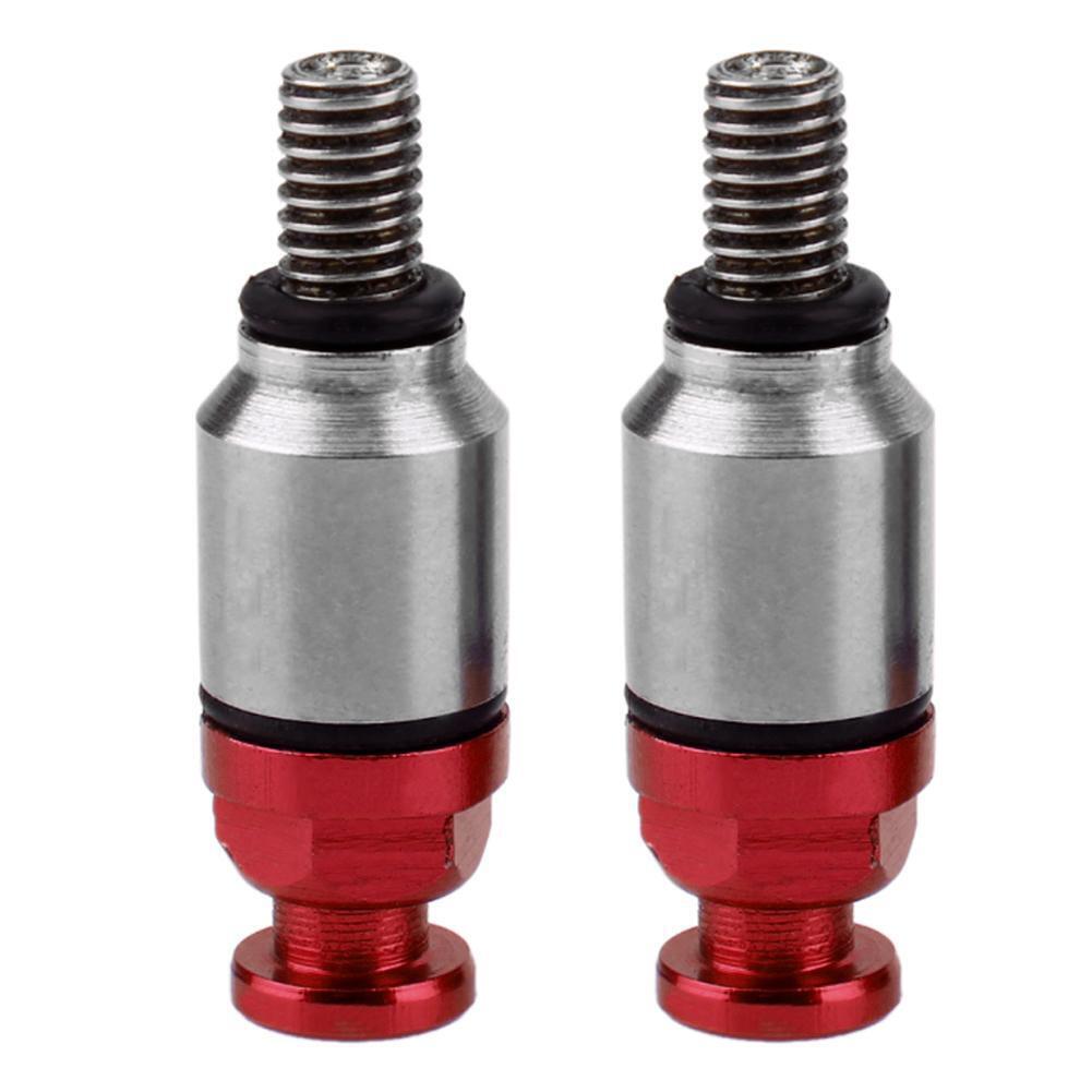 1 Pair M5x0.8mm Fork Air Bleeder Valves for Motocross Dirt Bike (Red)