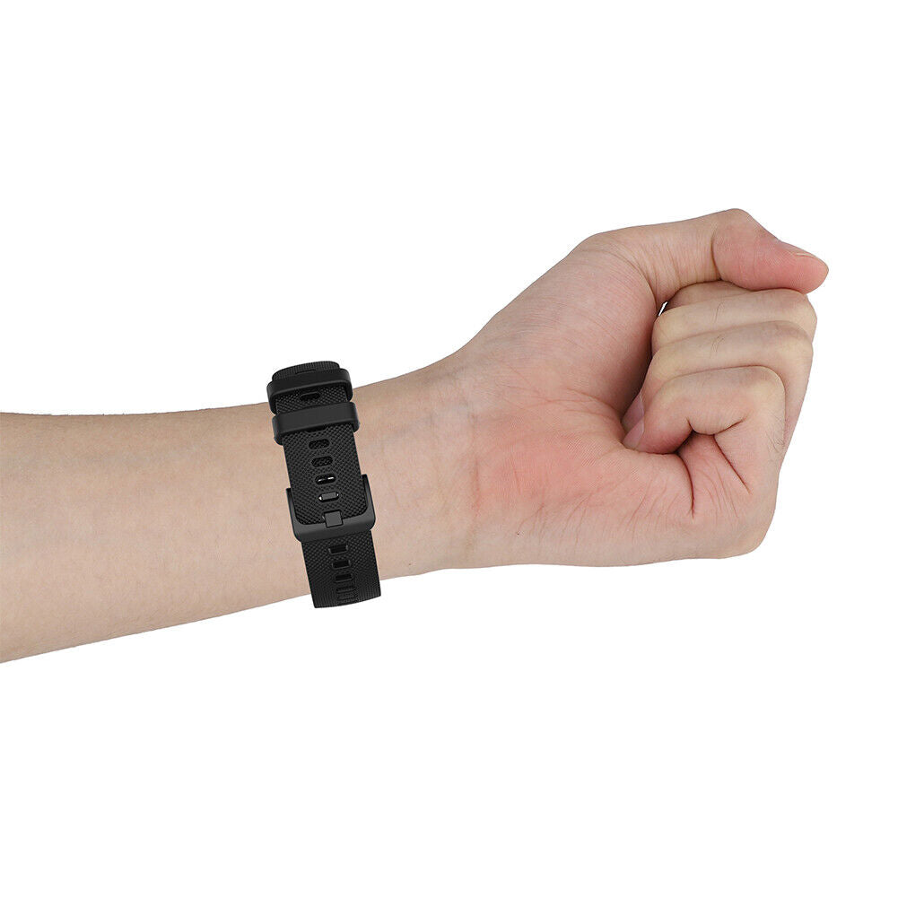 20mm Silicone Replacement Watch Band Wrist Strap for Polar Ignite (Black)