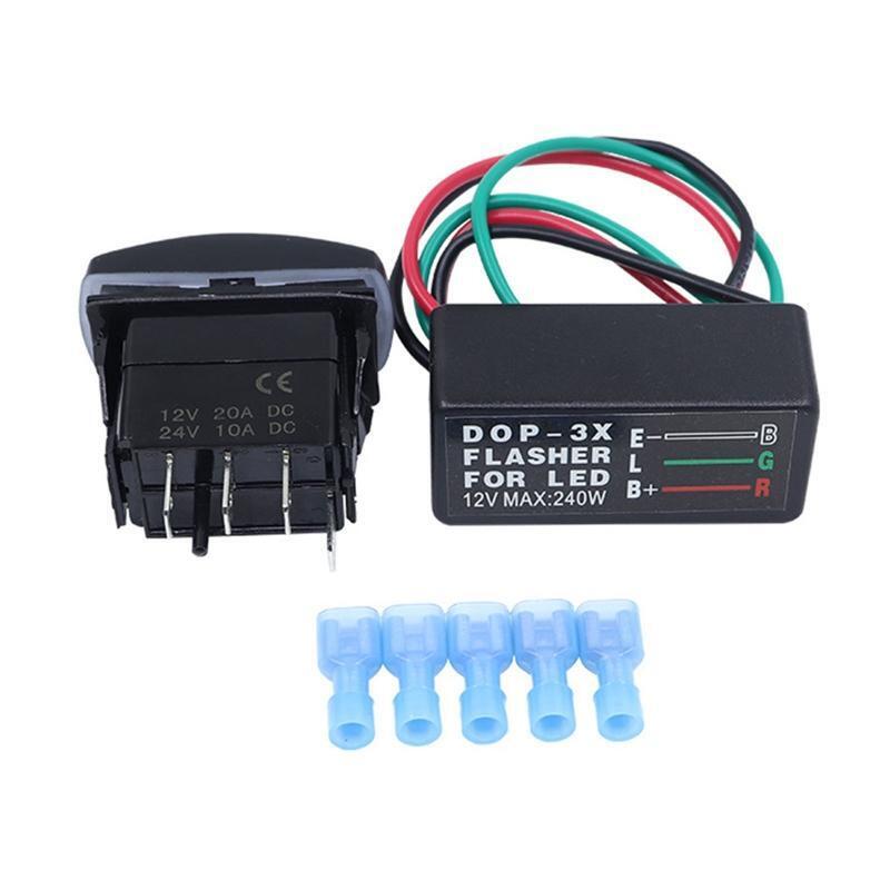 3 Pin LED Light Flasher Relay Motorcycle Turn Signal Indicator Hyper Fast Blink-