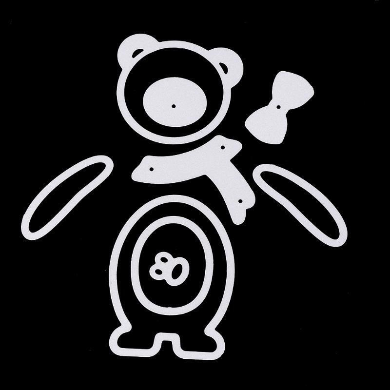 Bear Cutting Dies Stencils Scrapbook Album Paper Embossing DIY Craft Christmas