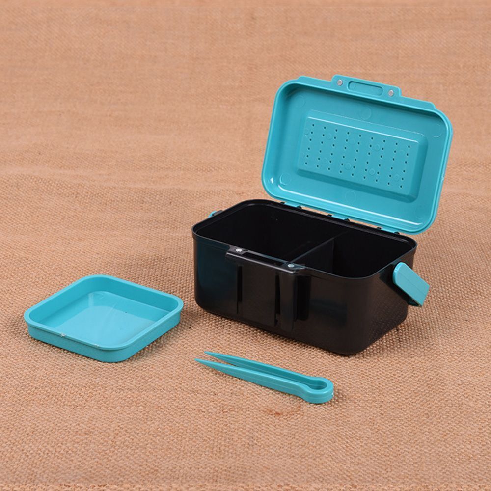 ABS Carp Fishing Tackle Fly Bass Earthworm Lure Red Worm Boxs Live Bait Box
