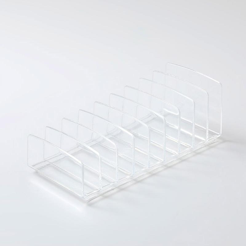 Eyeshadow Palette Storage Holder 9 Divided Grids Clear Makeup Organizer