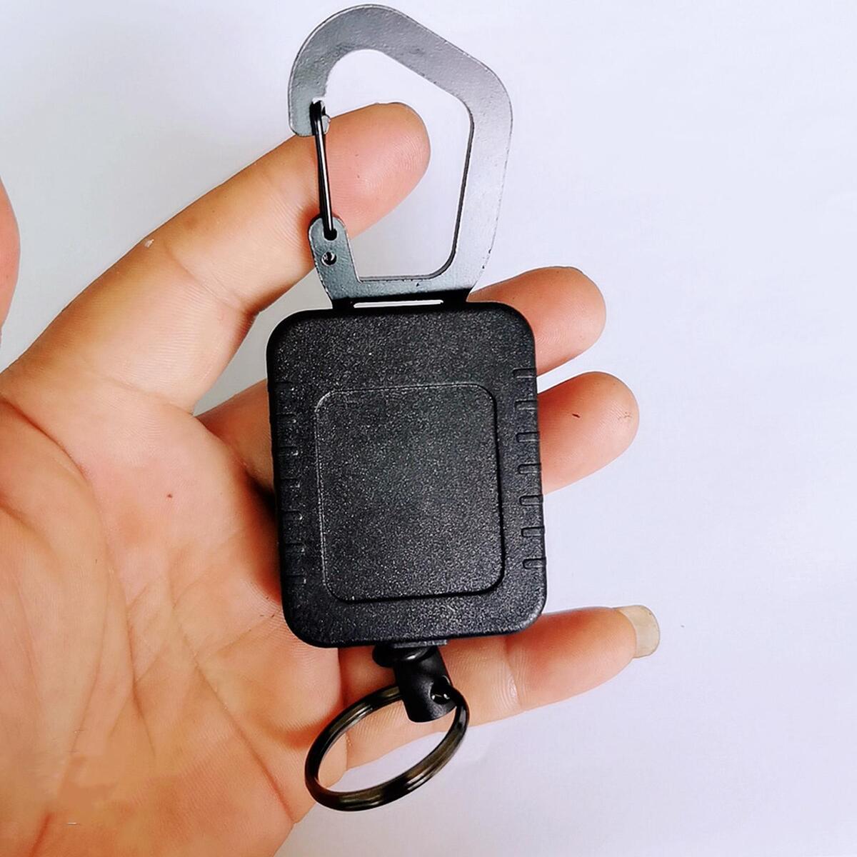 Retractable Key Chain Badge Holder Reel Clip with Steel Wire Name Cards